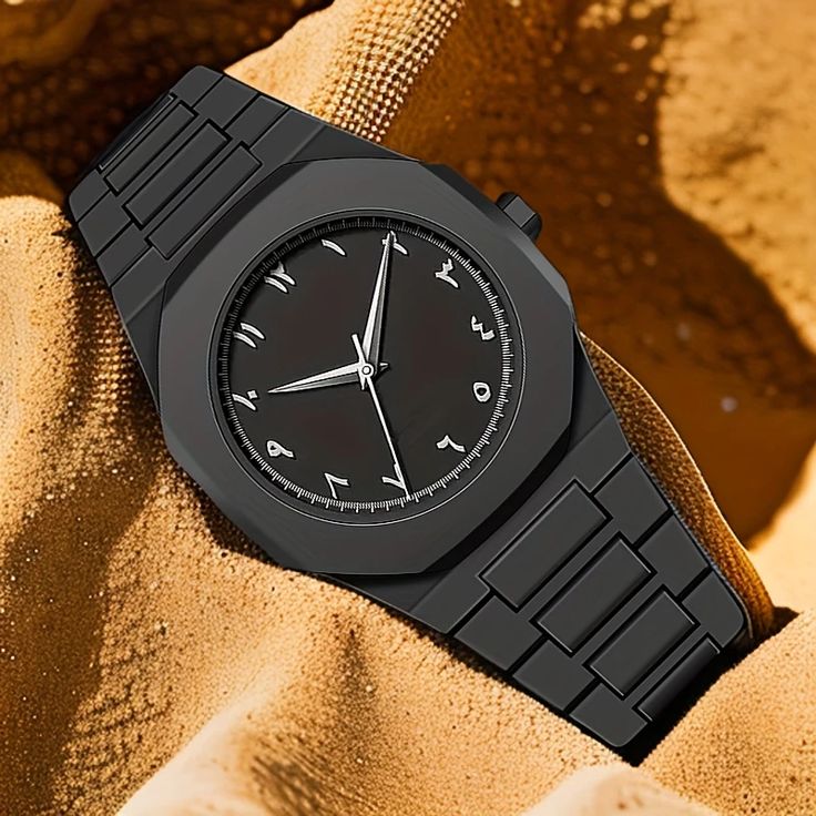 Black Arabic Aura Watch