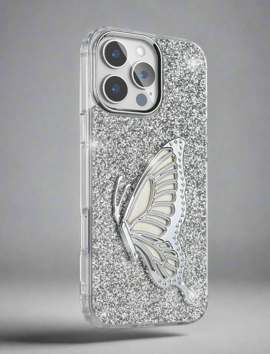 Butterfly Glitter Phone Case