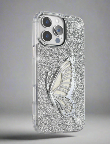 Butterfly Glitter Phone Case
