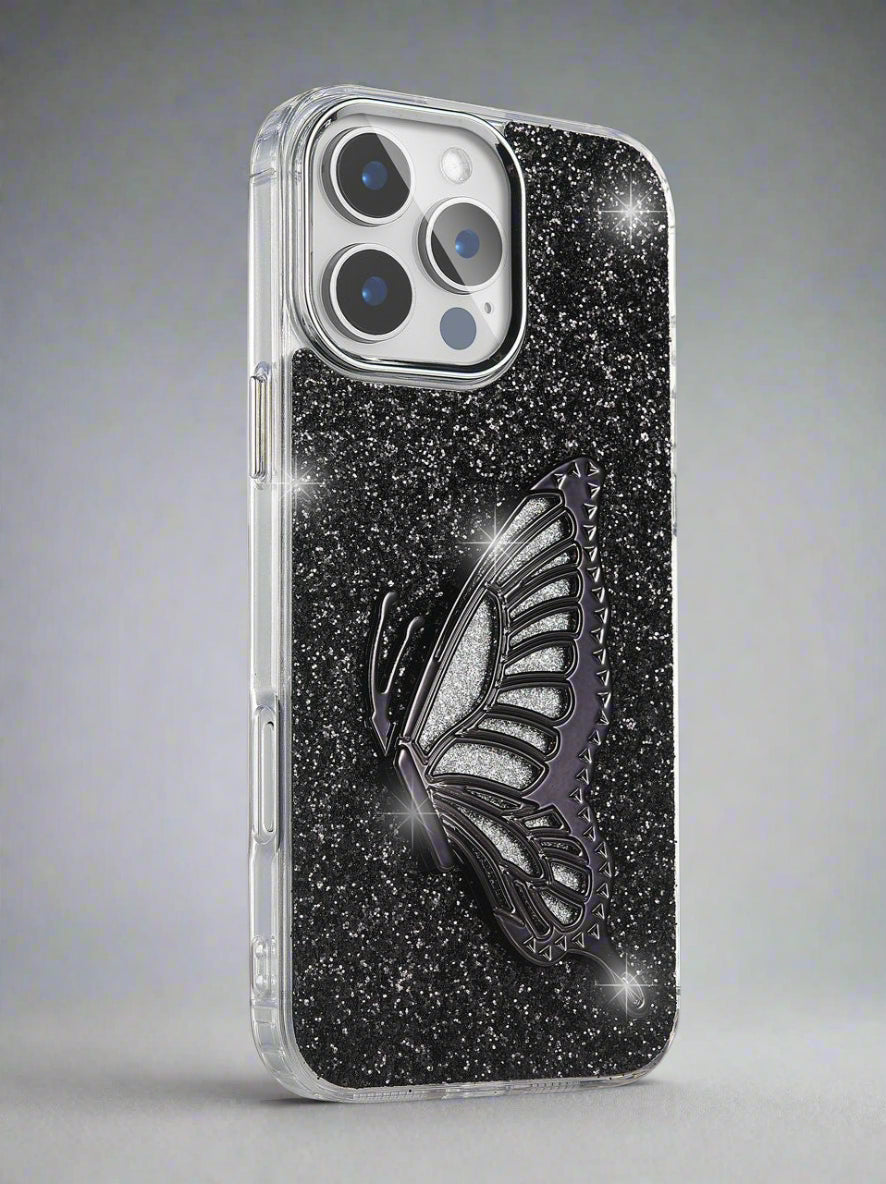 Butterfly Glitter Phone Case